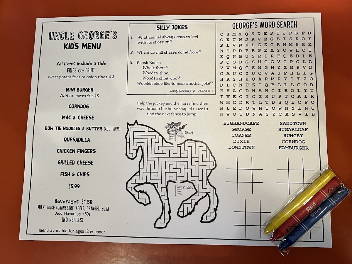 George's Corner Restaurant Menu - Image 6